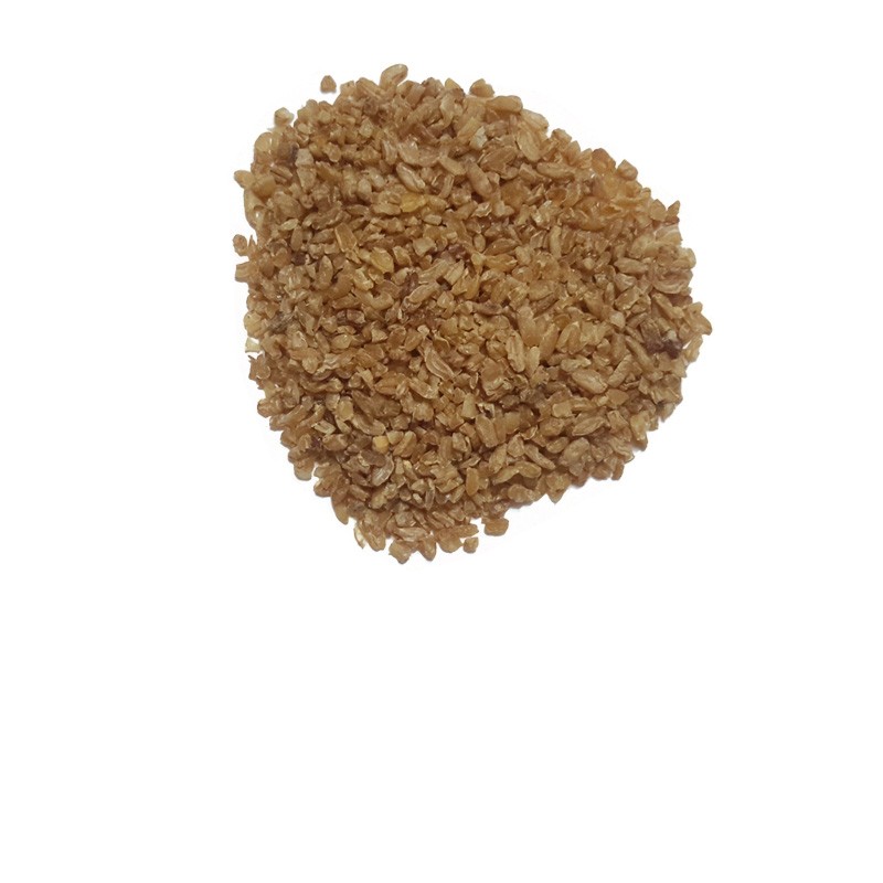 Precooked hulled wheat seeds
