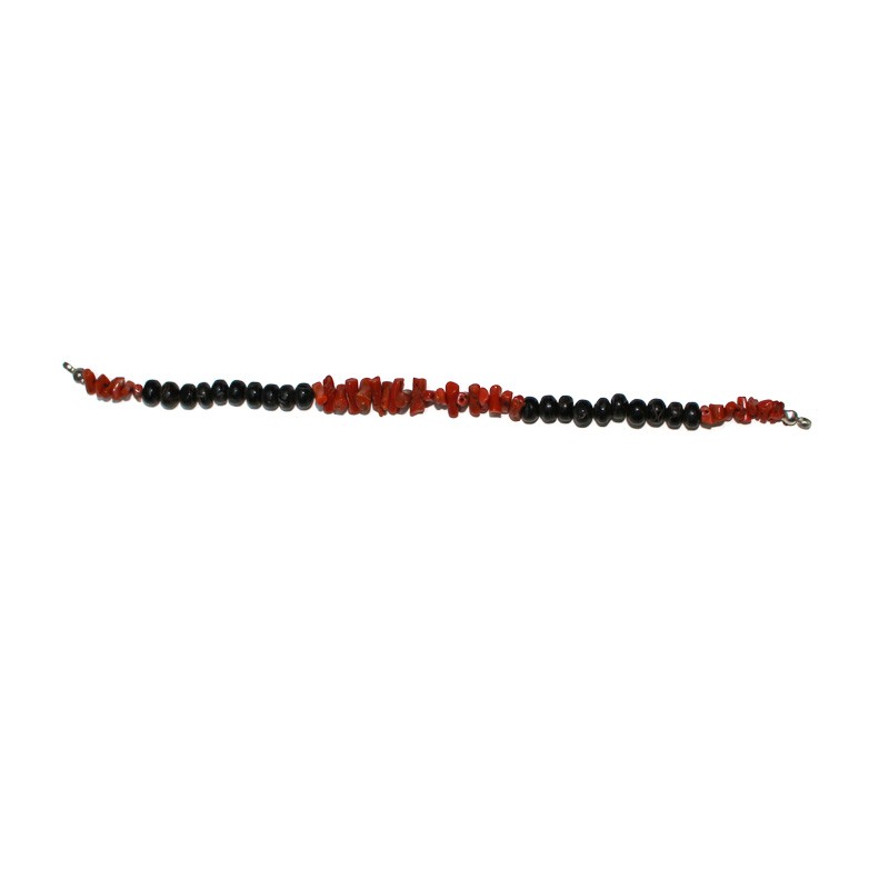 Bracelet batonnets corail