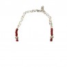 Necklace coral branch pendant