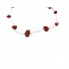 Collier corail argent