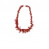 Collier branches corail rouge