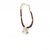 Collier Pendentif Corail Blanc