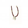 Collier Pendentif Corail Blanc