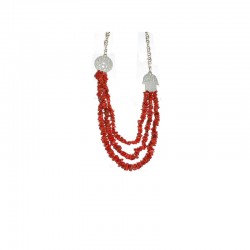 Collier berbère en corail et argent