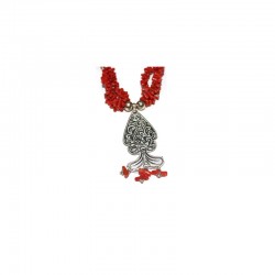 Collier corail pendentif poisson