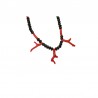 Black and red coral necklace