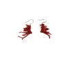 Boucles d'oreilles branches corail