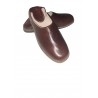 Open back leather loafers