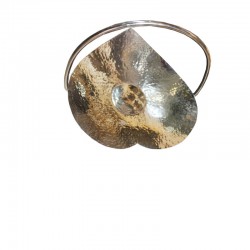 copper heart-shaped hollow basket