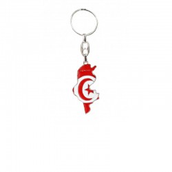 Porte clé Keychain Ø45mm Drapeau Flag Afrique Tunisie Tunisia TN