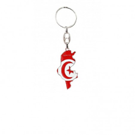 keychain Tunisia map
