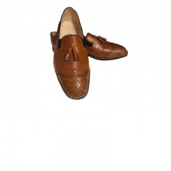 Tasseled Leather Oxford Loafers