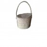 Wicker basket with cover