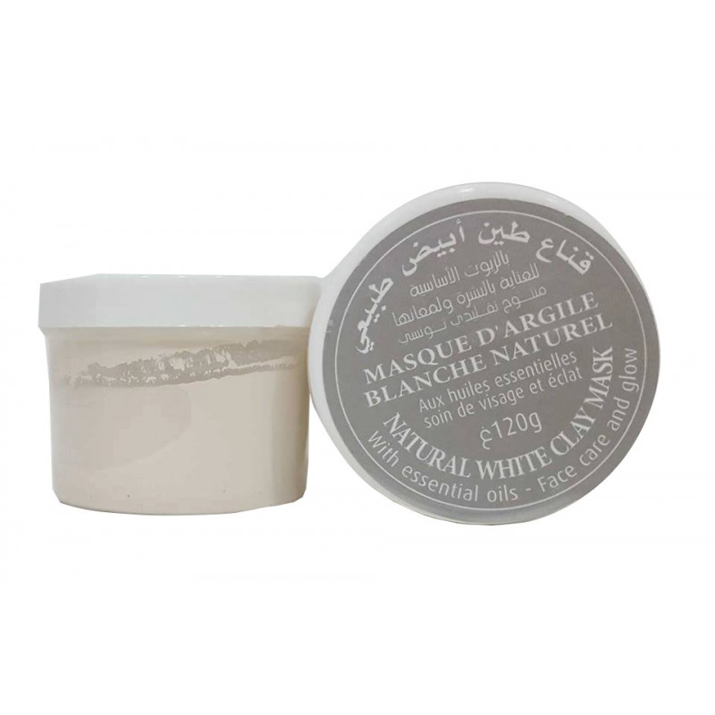 Natural white clay mask