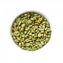 Grüne Kaffeebohnen zum Rösten