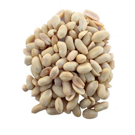 Raw peanuts without skin