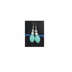Earrings Silver jade