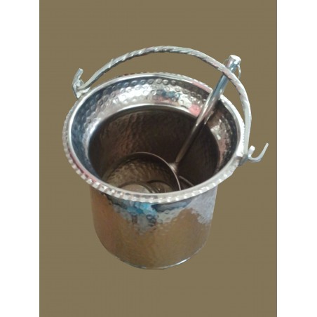 Hammam bucket with copper tassa