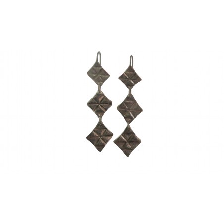 Earrings Triple diamond