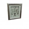 Silver olive wall frame